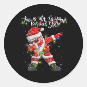 Sticker Rond Les Femmes C'Est Mon Jeu De Noël Les Lumières De N