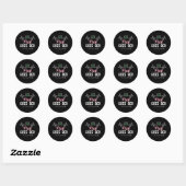 Sticker Rond Les Femmes Costume Aka Rose devient rouge pour la (Feuille)