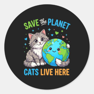 Sticker Rond Les femmes de la journée de la Terre les hommes sa