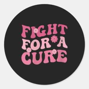 Sticker Rond Les Femmes Luttent Pour Une Sensibilisation Cure A