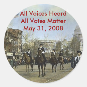 Sticker Rond les femmes marchent, toutes les voix ont entendu