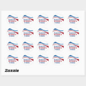 Sticker Rond Les Femmes Nasty votent (Feuille)