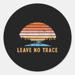 Sticker Rond Les femmes ne laissent aucune trace _ Montagnes de