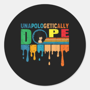 Sticker Rond Les femmes noires Doopo sans apologisme Junetdix R