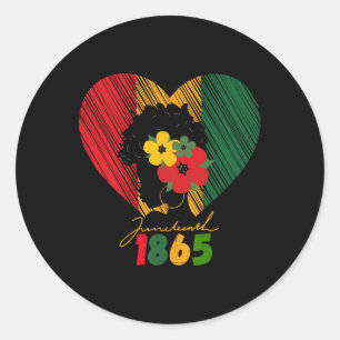 Sticker Rond Les femmes noires se souviennent de mes ancêtres
