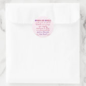 Sticker Rond Les femmes sont des anges (Sac)
