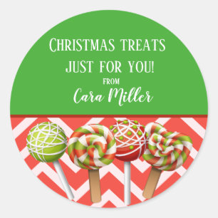 Sticker Rond Les fêtes de Noël Favoriser