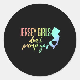 Sticker Rond Les filles du Jersey ne font pas le plein dans l'É