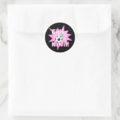 Sticker Rond Les filles le tuent (Sac)