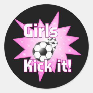Sticker Rond Les filles le tuent