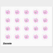 Sticker Rond Les filles le tuent (Feuille)