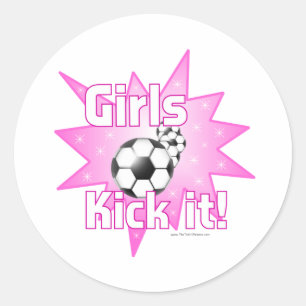 Sticker Rond Les filles le tuent