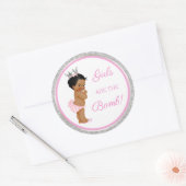 Sticker Rond Les filles sont la bombe ! Cadeau Bain Etc Rose Ar (Enveloppe)