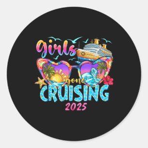 Sticker Rond Les filles sont parties Croisière 2025 Croisière V
