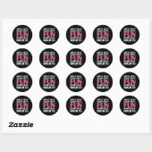 Sticker Rond Les Filles Veux Juste S'Amuser (Feuille)