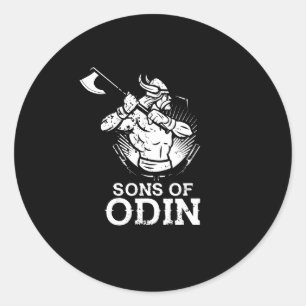 Sticker Rond Les Fils d'Odin Norse