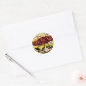 STICKER ROND LES FRUITS DE SAISON, JAR DE CONSERVATION DE JAM D (Enveloppe)