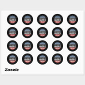 Sticker Rond Les gars de Kamala Harris (Feuille)