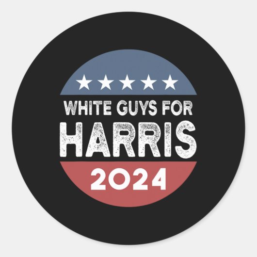 Sticker Rond Les gars de Kamala Harris (Devant)