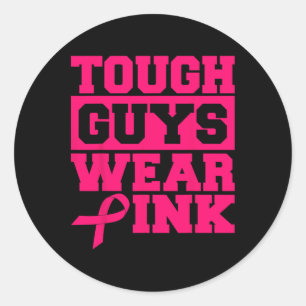 Sticker Rond Les Gars Durs Portent Des Hommes Roses Et Les Garç