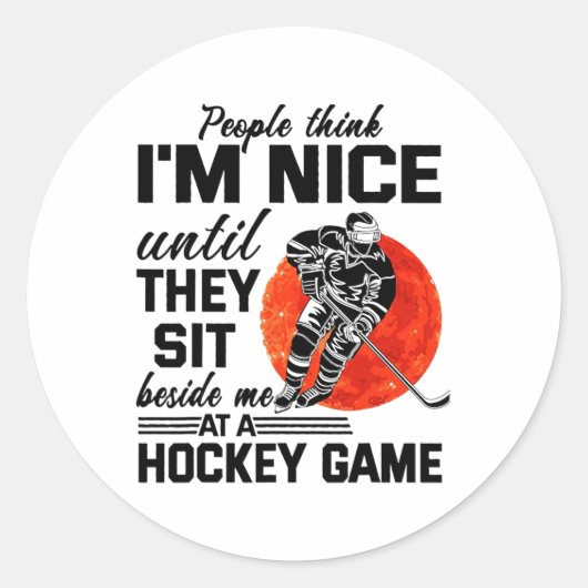 Sticker Rond Les Gens Pensent Que J'Étais Gentil, Jusqu'À Ce Qu (Devant)