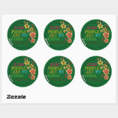 Sticker Rond Les Gens Sont Mes Gens (Feuille)