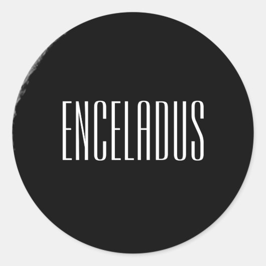 Sticker Rond Les Geysers d'Encelade (Devant)