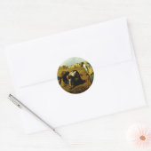 Sticker Rond Les Gleaners, De Millet (Meilleure Qualité) (Enveloppe)