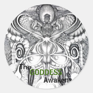 STICKER ROND LES GODDESS SE RÉVEILLENT
