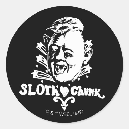 Sticker Rond Les Goonies "Sloth ♥ Chunk" (Devant)