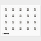 Sticker Rond Les goules veulent juste s'amuser conception vecto (Feuille)