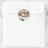 Sticker Rond Les Grands Espaces (Sac)