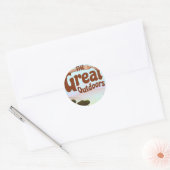 Sticker Rond Les Grands Espaces (Enveloppe)