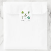 Sticker Rond Les herbes (Sac)