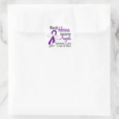 Sticker Rond Les héros deviennent des anges Fibrose kystique (Sac)