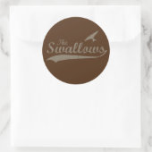 Sticker Rond Les Hirondelles (Sac)