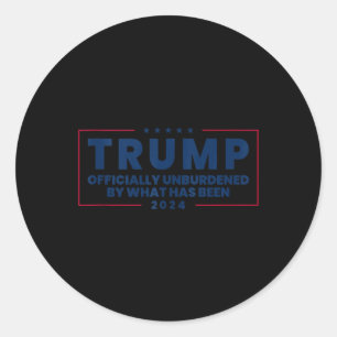 Sticker Rond Les Hommes Officiellement Déchargés Par Ce Qui A É