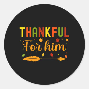 Sticker Rond Les hommes reconnaissants pour les couples de Than