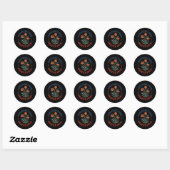 Sticker Rond Les immigrants rendent la Floride Fleur Fleur huma (Feuille)