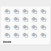 Sticker Rond Les infirmières sont des anges (Feuille)