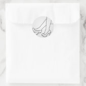 Sticker Rond les jambes d'une femme aux talons hauts (Sac)