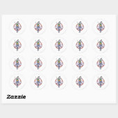 Sticker Rond Les Joker Cackles (Feuille)