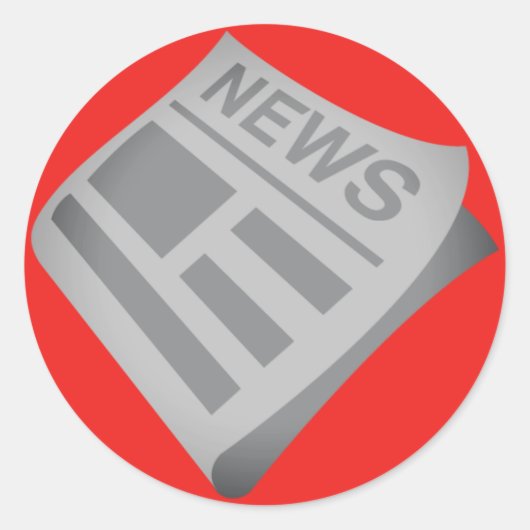 Sticker Rond Les journaux Emoji (Devant)