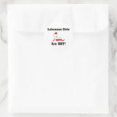Sticker Rond Les Libanaises Sont Chaudes (Sac)