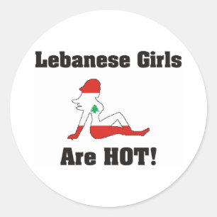 Sticker Rond Les Libanaises Sont Chaudes