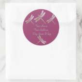 Sticker Rond Les libellules de Bourgogne (Sac)