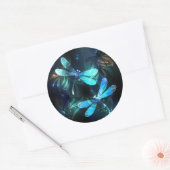 Sticker Rond Les libellules du lac (Enveloppe)