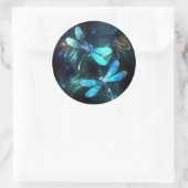 Sticker Rond Les libellules du lac (Sac)