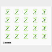 Sticker Rond Les Lizards Me Rendent Heureux (Feuille)