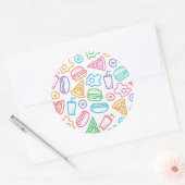 Sticker Rond Les Malbouffe (Enveloppe)